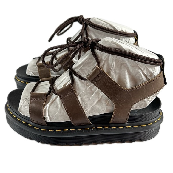 Dr. Martens Nartilla Grizzly Leather Gladiator Sandals - Picture 4 of 7